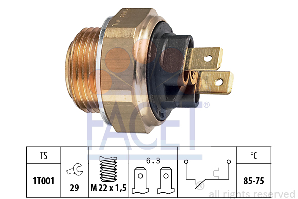 Temperatuur-zender 75-85 gr.